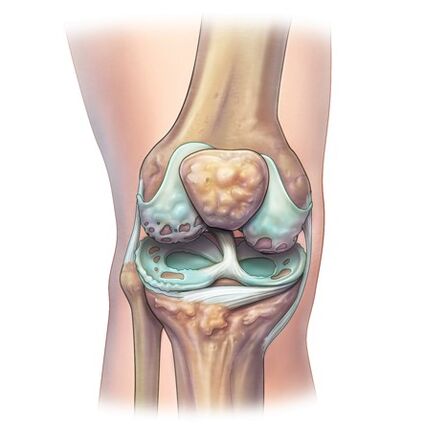 Sąnarių sunaikinimas plėtojant osteochondrozę